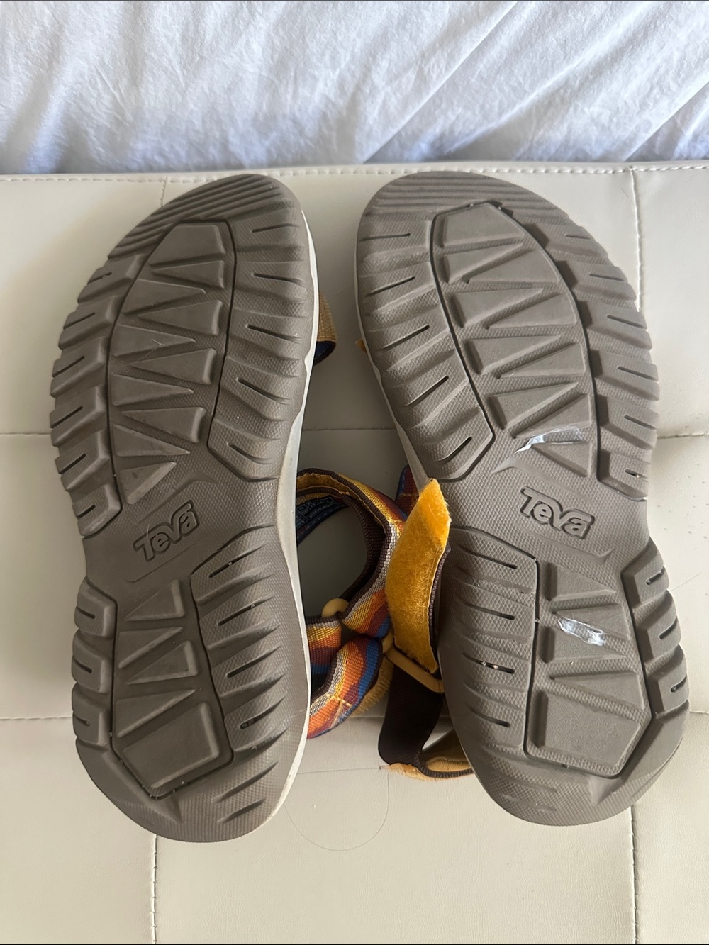 Teva Multicolor Strappy Sandals with Yellow and Blue Webbing - Picture 3 of 3